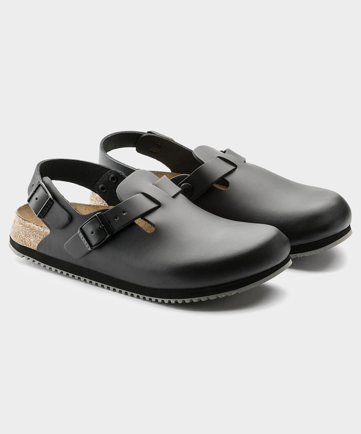 Todd Snyder Birkenstock Tokio Super Grip Clog in Black Leather Black