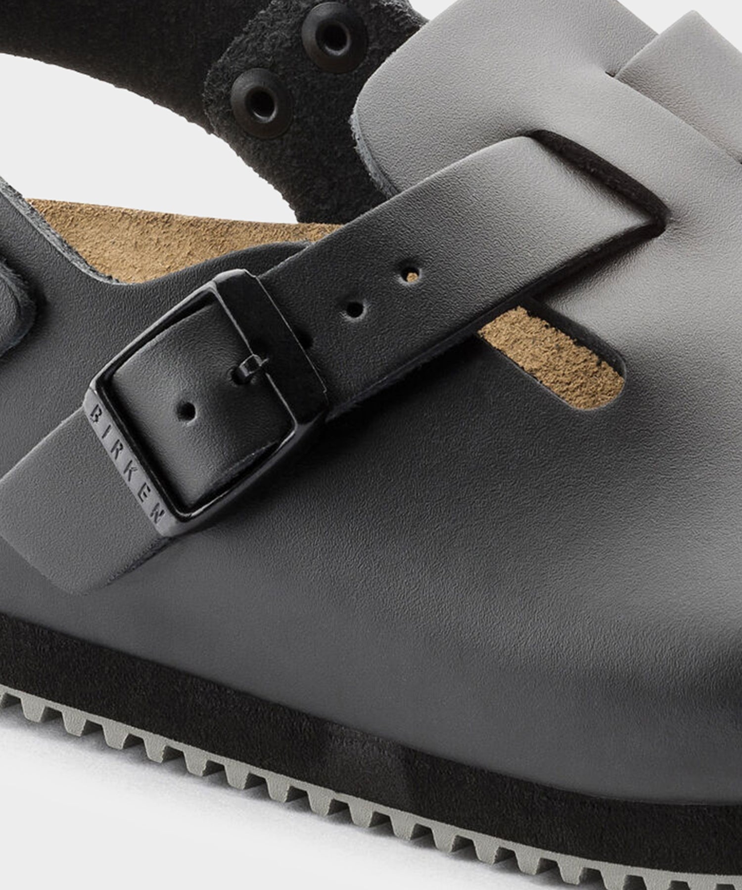 Todd Snyder Birkenstock Tokio Super Grip Clog in Black Leather Black