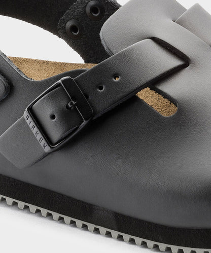 Todd Snyder Birkenstock Tokio Super Grip Clog in Black Leather Black