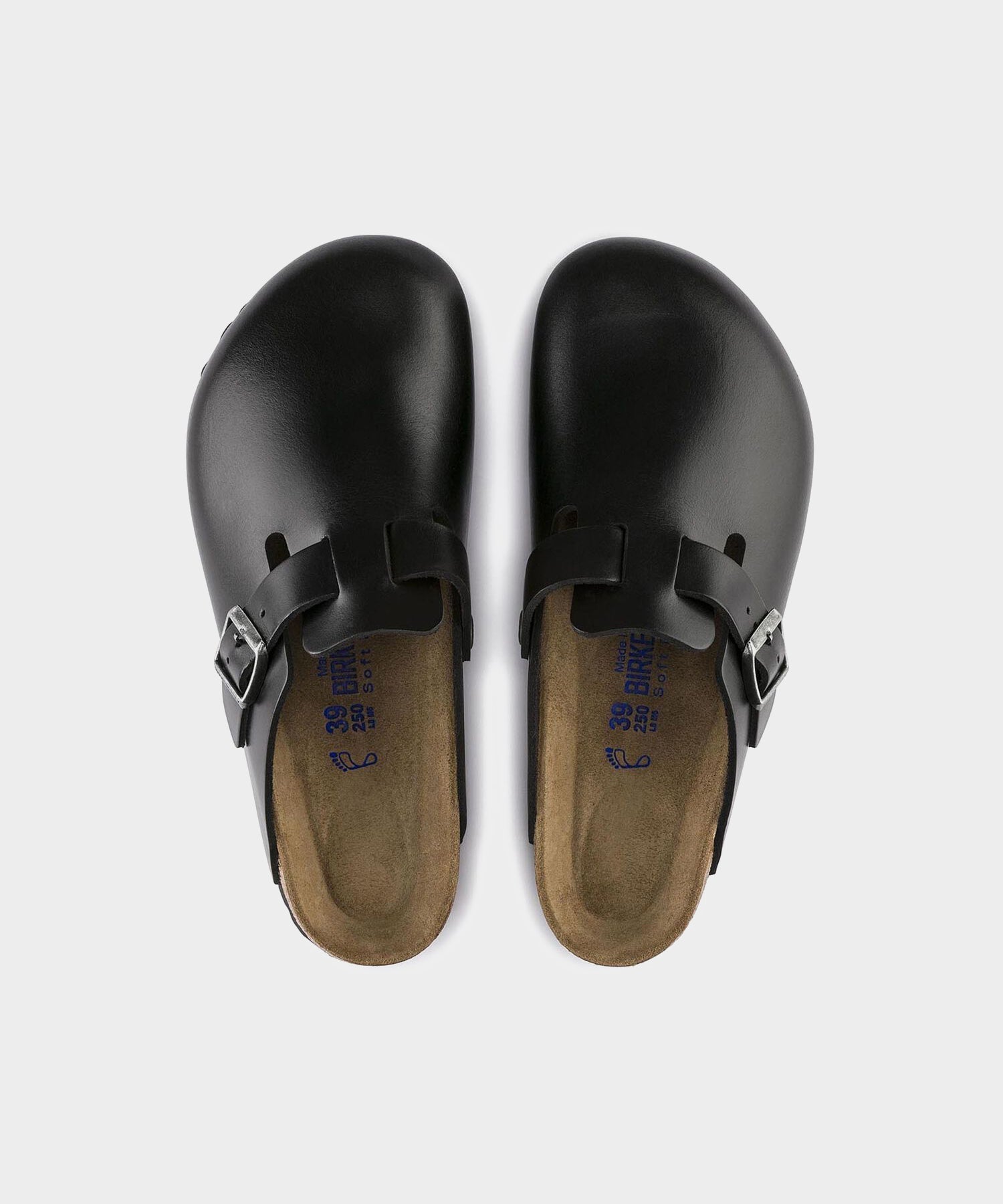 Todd Snyder Birkenstock Boston in Black Amalfi Leather Black