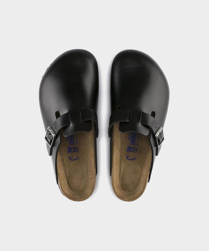 Todd Snyder Birkenstock Boston in Black Amalfi Leather Black