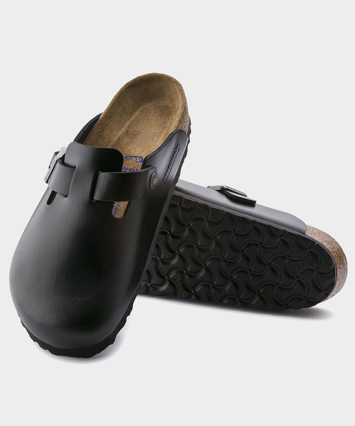 Todd Snyder Birkenstock Boston in Black Amalfi Leather Black
