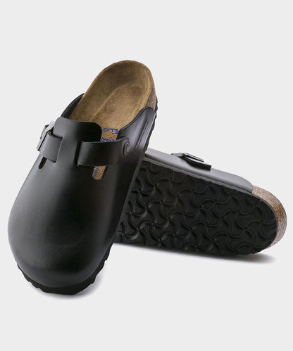 Todd Snyder Birkenstock Boston in Black Amalfi Leather Black