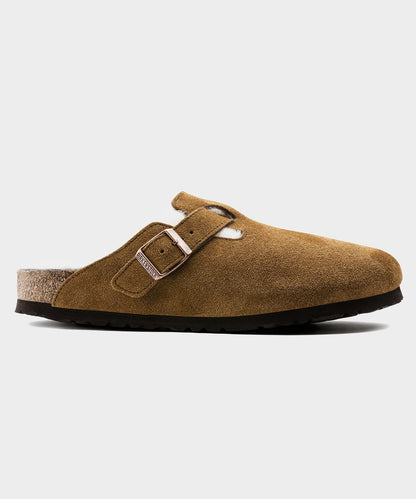 Todd Snyder Birkenstock Boston Shearling Mule in Mink Mink