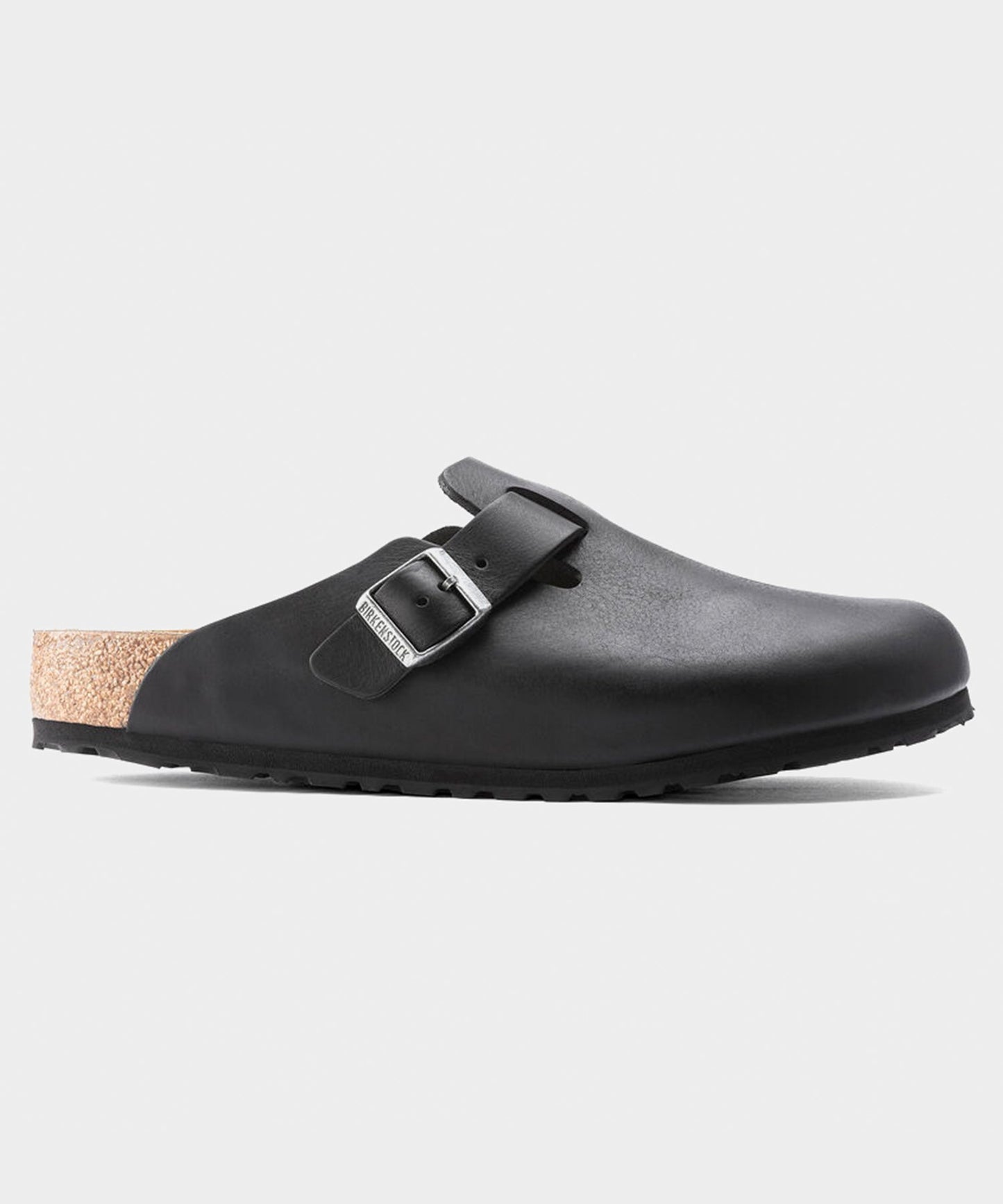Todd Snyder Birkenstock Boston Grip Clog in Vintage Black Leather Black