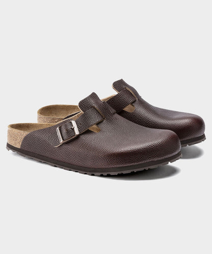 Todd Snyder Birkenstock Boston Grip in Roast Horween Leather Dark Brown