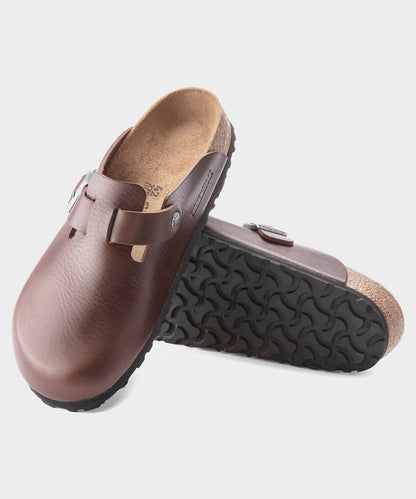 Todd Snyder Birkenstock Boston Grip Clog in Vintage Brown Leather Brown