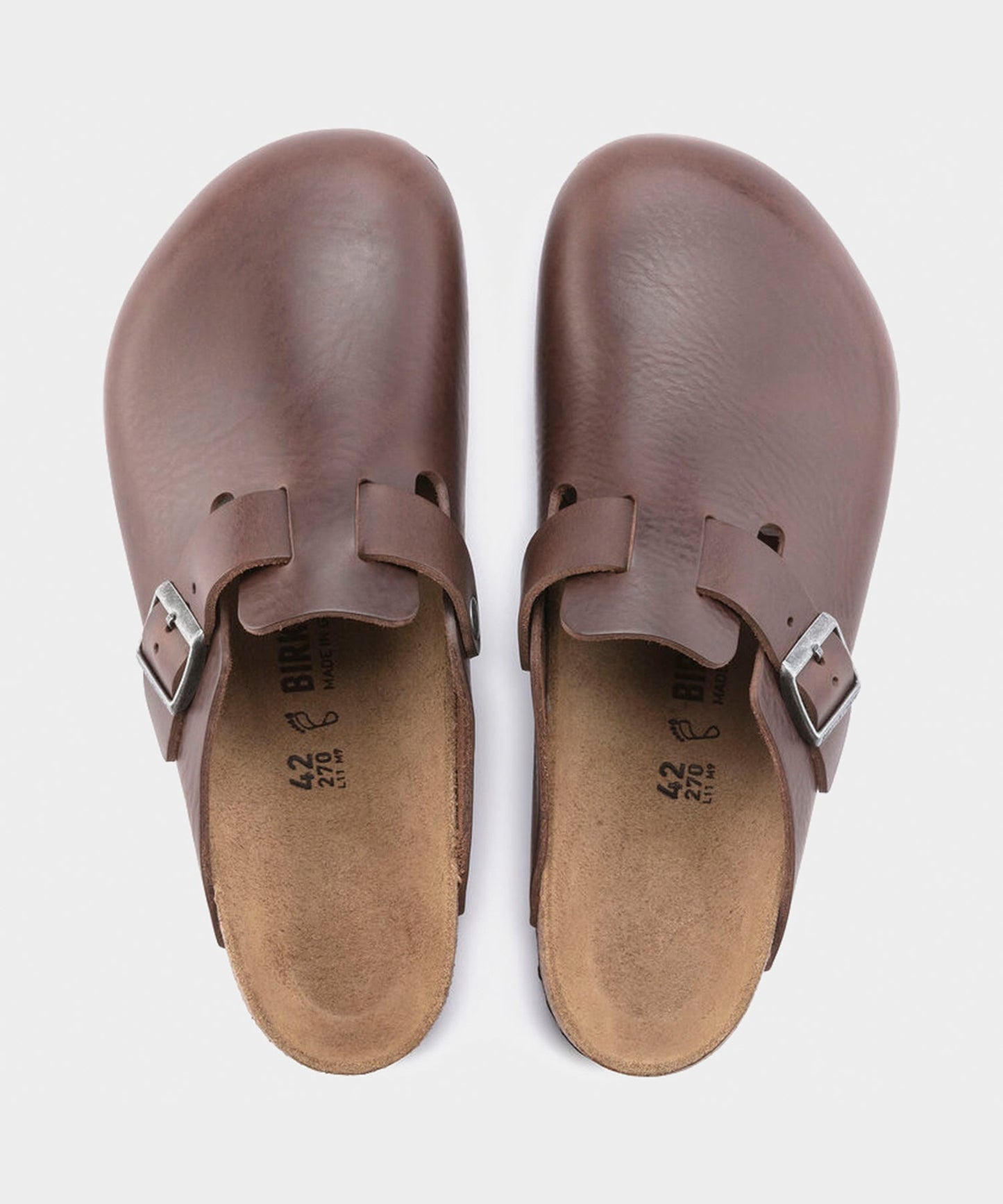 Todd Snyder Birkenstock Boston Grip Clog in Vintage Brown Leather Brown