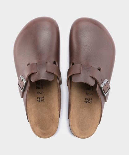 Todd Snyder Birkenstock Boston Grip Clog in Vintage Brown Leather Brown