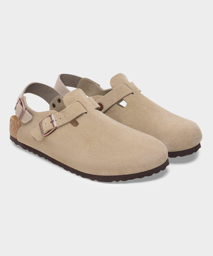 Todd Snyder Birkenstock Tokio Suede Clog in Taupe Taupe
