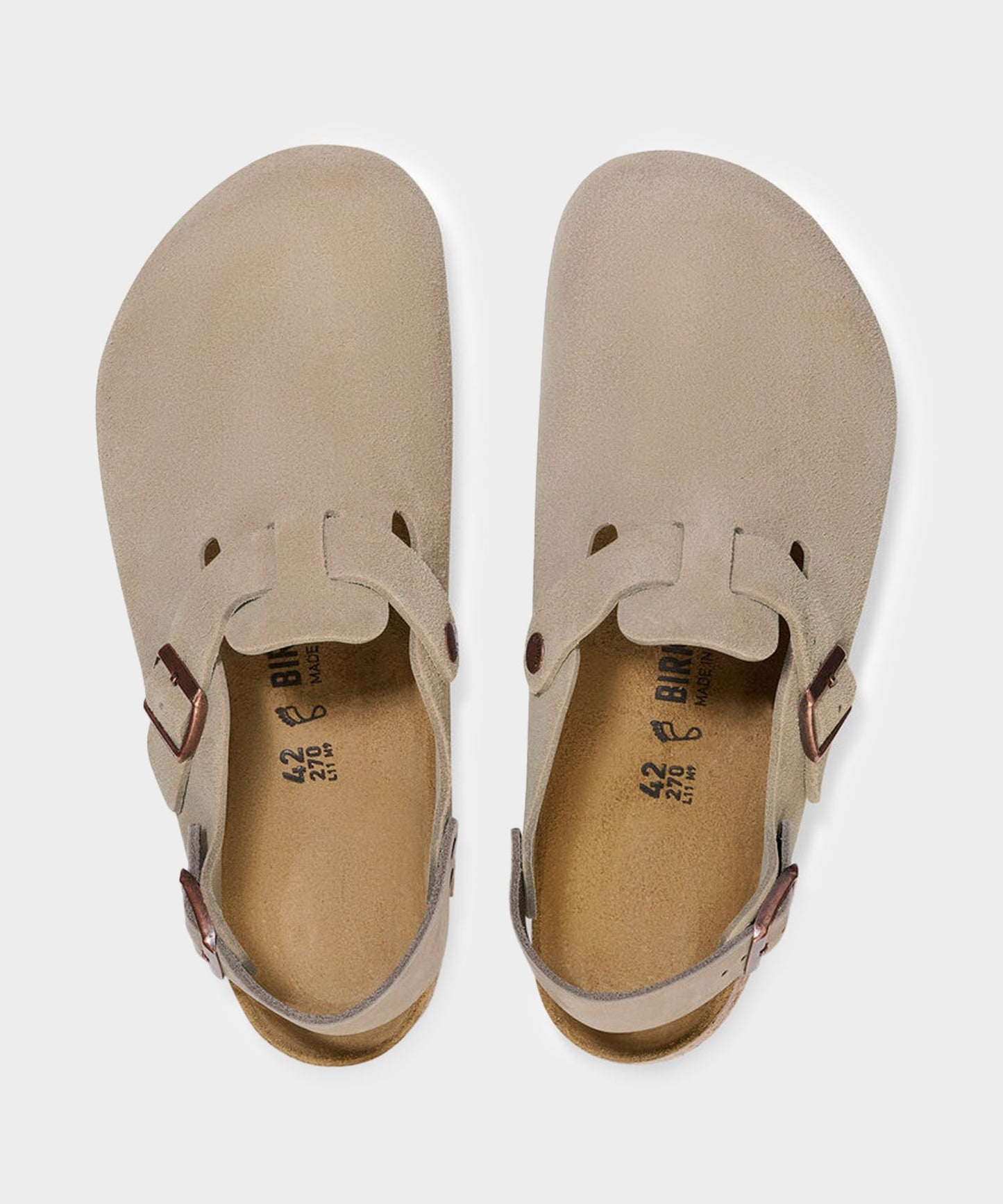 Todd Snyder Birkenstock Tokio Suede Clog in Taupe Taupe