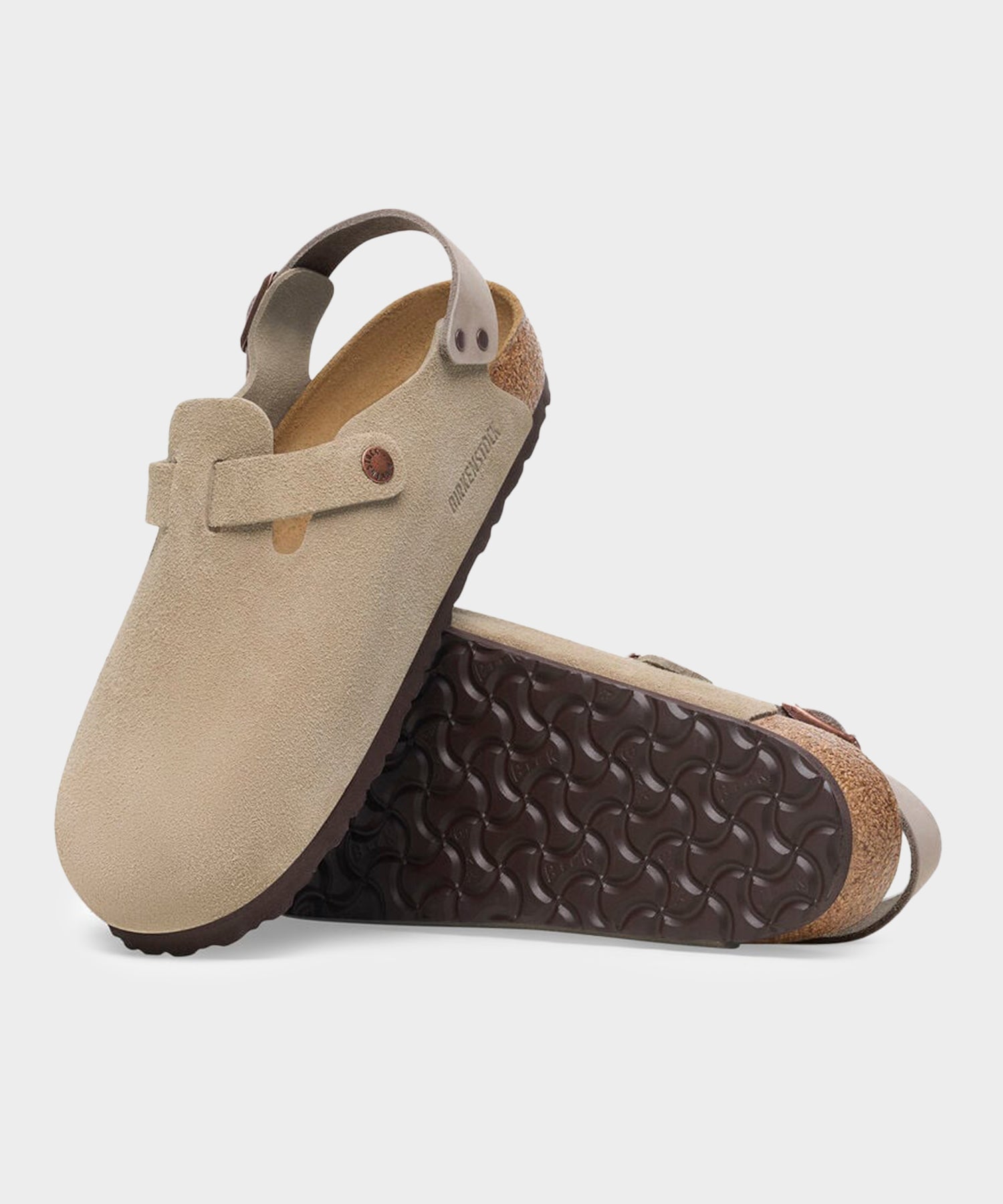 Todd Snyder Birkenstock Tokio Suede Clog in Taupe Taupe