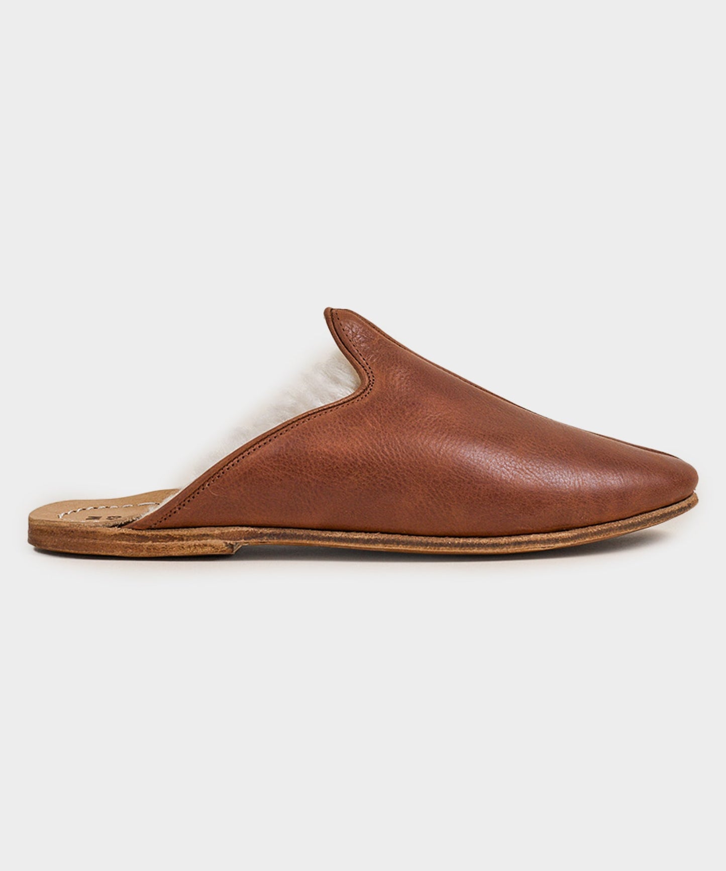 Todd Snyder Sabah Baba Shearling Slide in Fort Worth Brown Brown