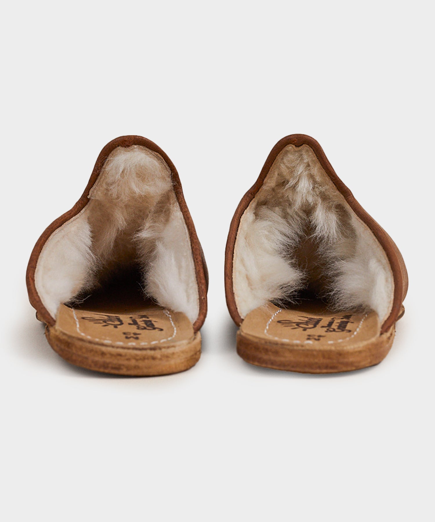 Todd Snyder Sabah Baba Shearling Slide in Fort Worth Brown Brown
