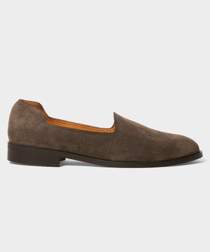 Todd Snyder Todd Snyder x Jacques Solovière Suede Slippers in Olive Brown Brown