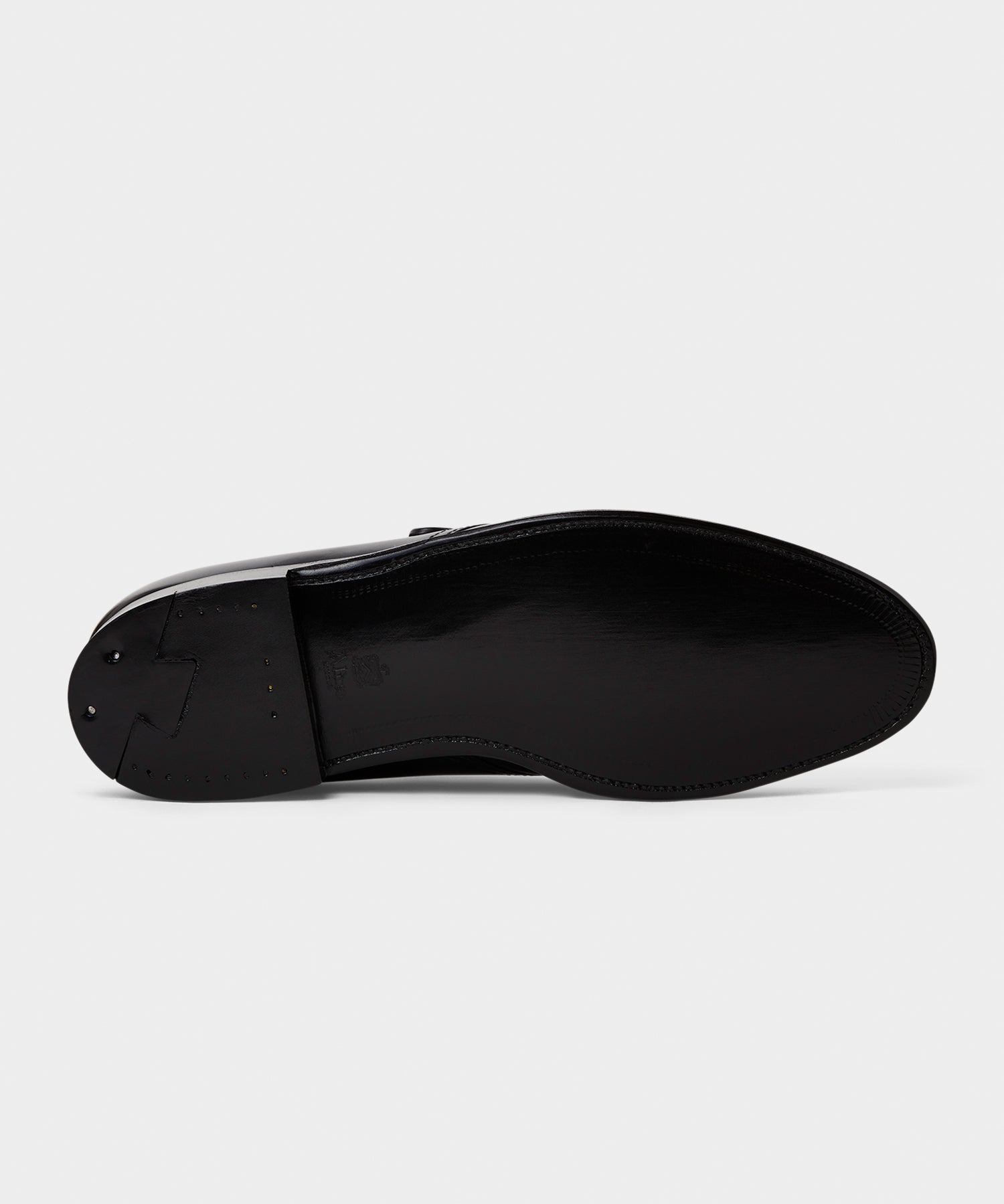 Todd Snyder Alden Plain Toe Monk Strap Shoe Black