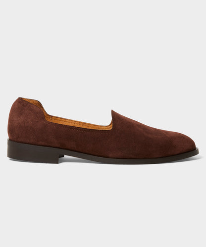 Todd Snyder Todd Snyder x Jacques Solovière Suede Slippers in Oxblood Oxblood Red