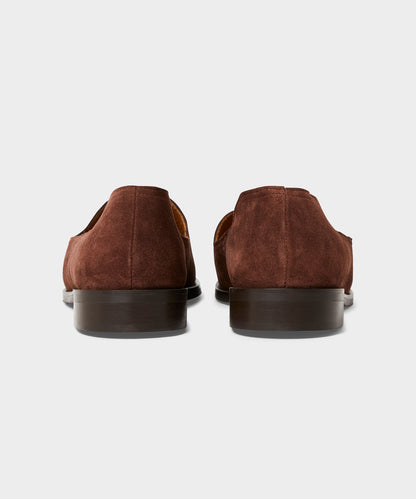 Todd Snyder Todd Snyder x Jacques Solovière Suede Slippers in Oxblood Oxblood Red
