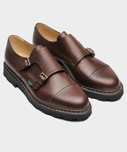 Todd Snyder Paraboot William Monk Strap Dress Shoe in Brown Brown