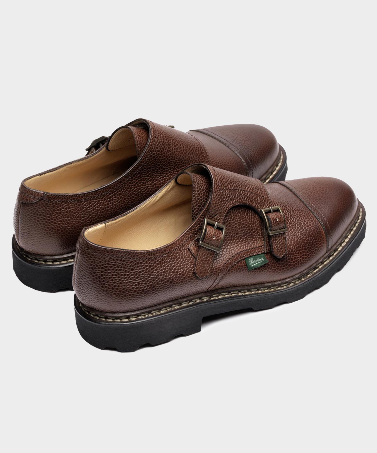 Todd Snyder Paraboot William Monk Strap Dress Shoe in Brown Brown