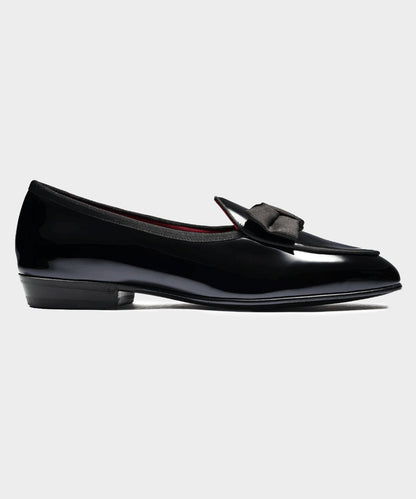 Todd Snyder Baudoin & Lange Patent Leather Sagan Opera Pump in Black Black