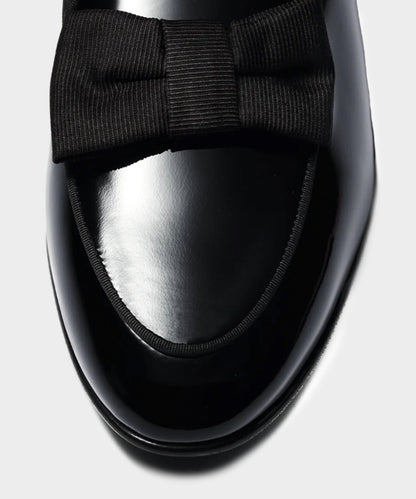 Todd Snyder Baudoin & Lange Patent Leather Sagan Opera Pump in Black Black
