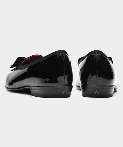 Todd Snyder Baudoin & Lange Patent Leather Sagan Opera Pump in Black Black