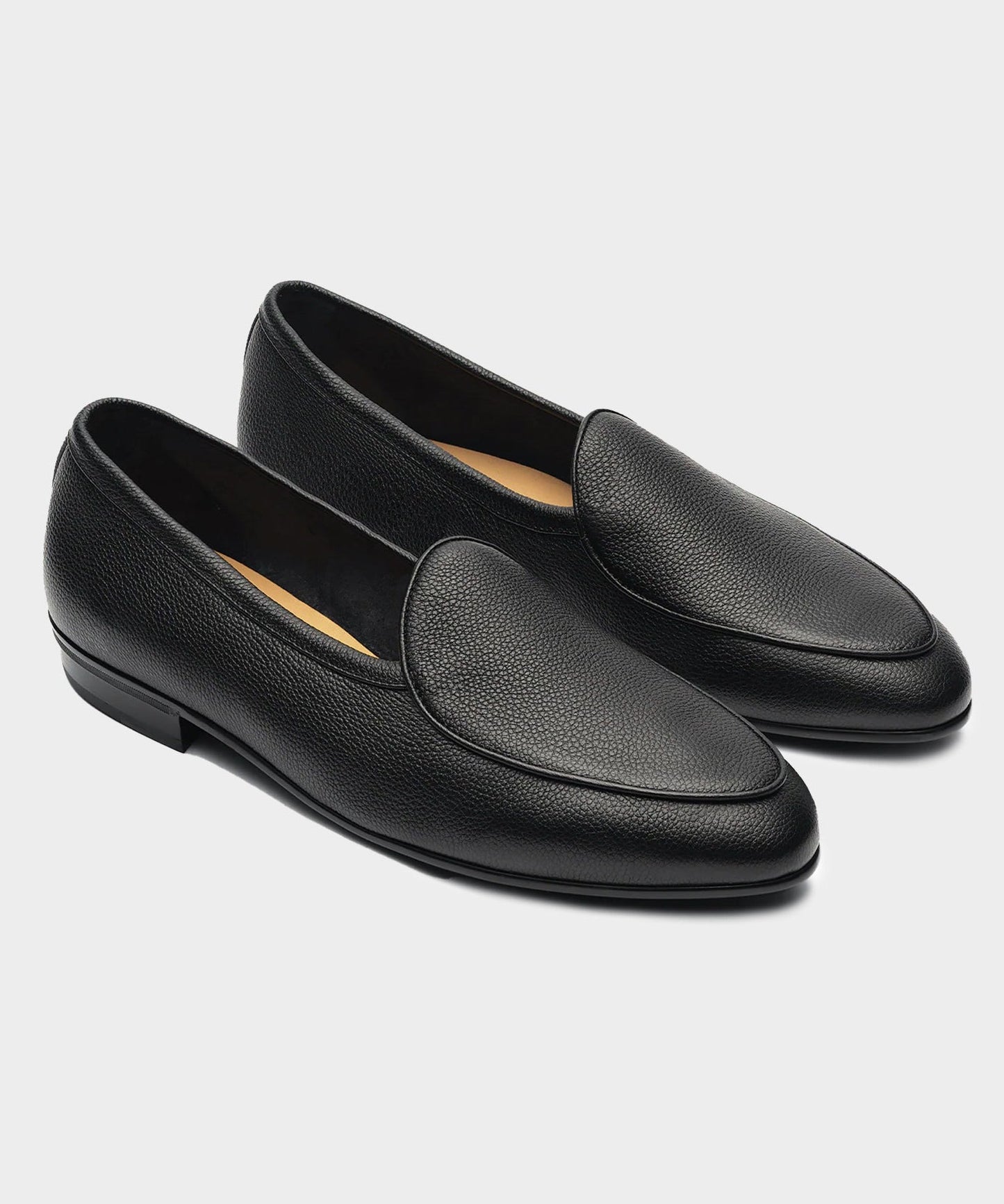 Todd Snyder Baudoin & Lange Leather Sagan Loafer in Black Black