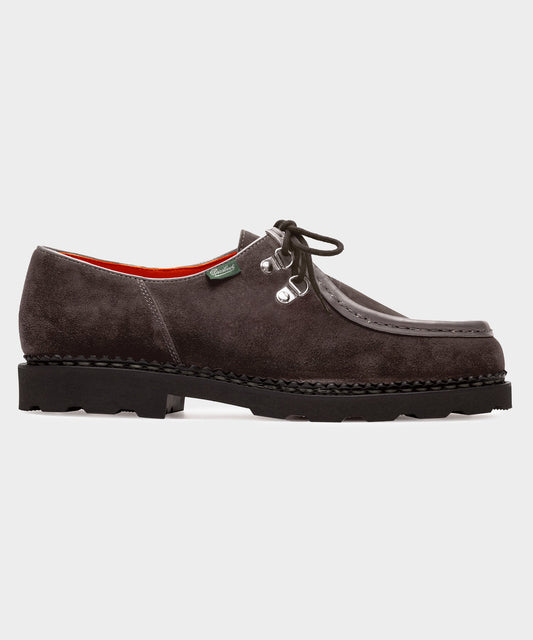 Todd Snyder Paraboot Suede Michael Derby Shoe in Graphite Suede Graphite