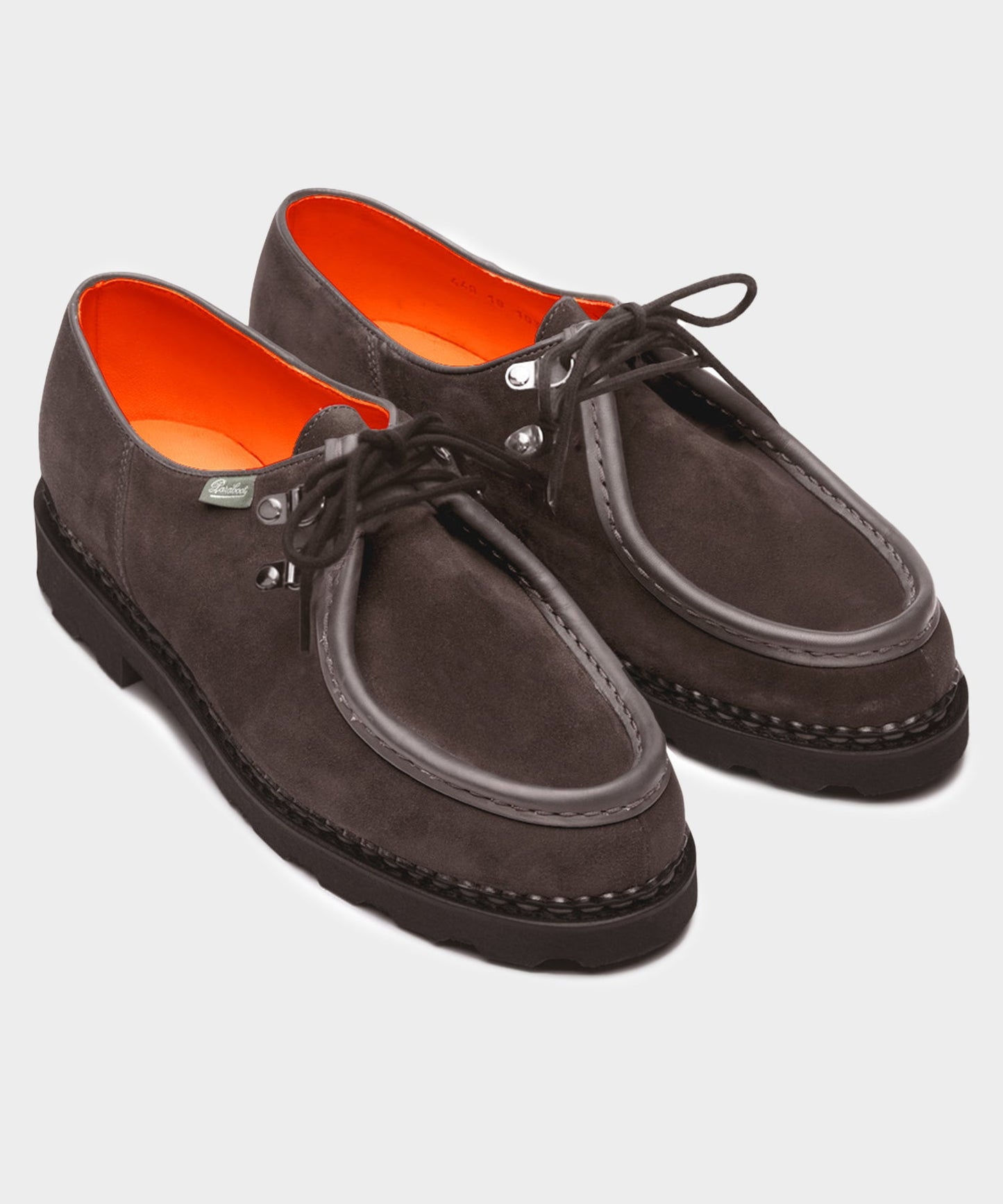 Todd Snyder Paraboot Suede Michael Derby Shoe in Graphite Suede Graphite