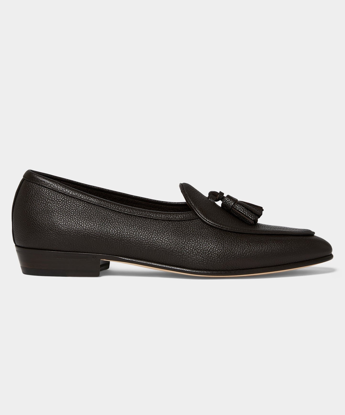 Todd Snyder Baudoin & Lange Sagan Tassel Loafer Dark Brown