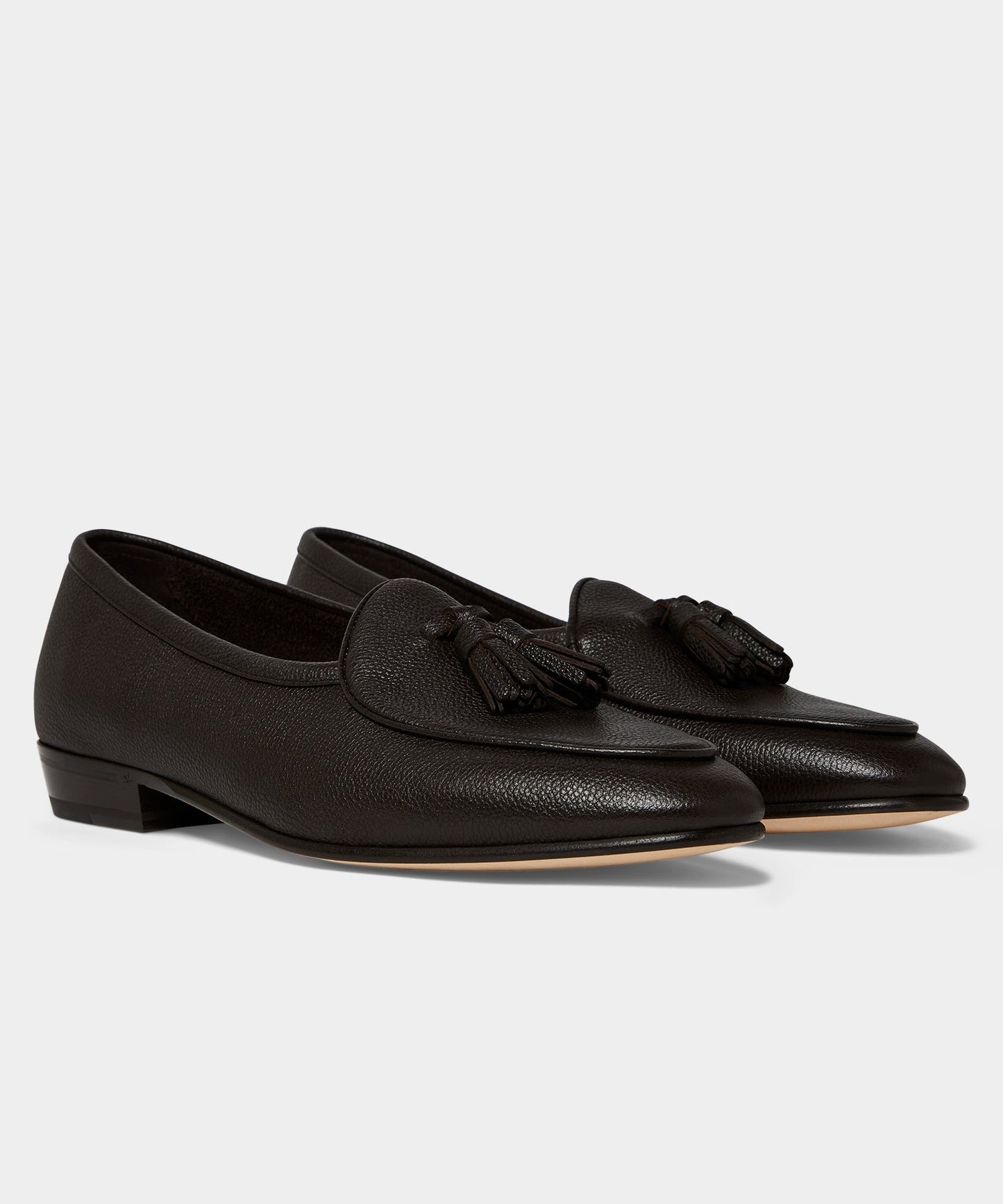 Todd Snyder Baudoin & Lange Sagan Tassel Loafer Dark Brown