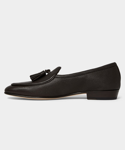 Todd Snyder Baudoin & Lange Sagan Tassel Loafer Dark Brown