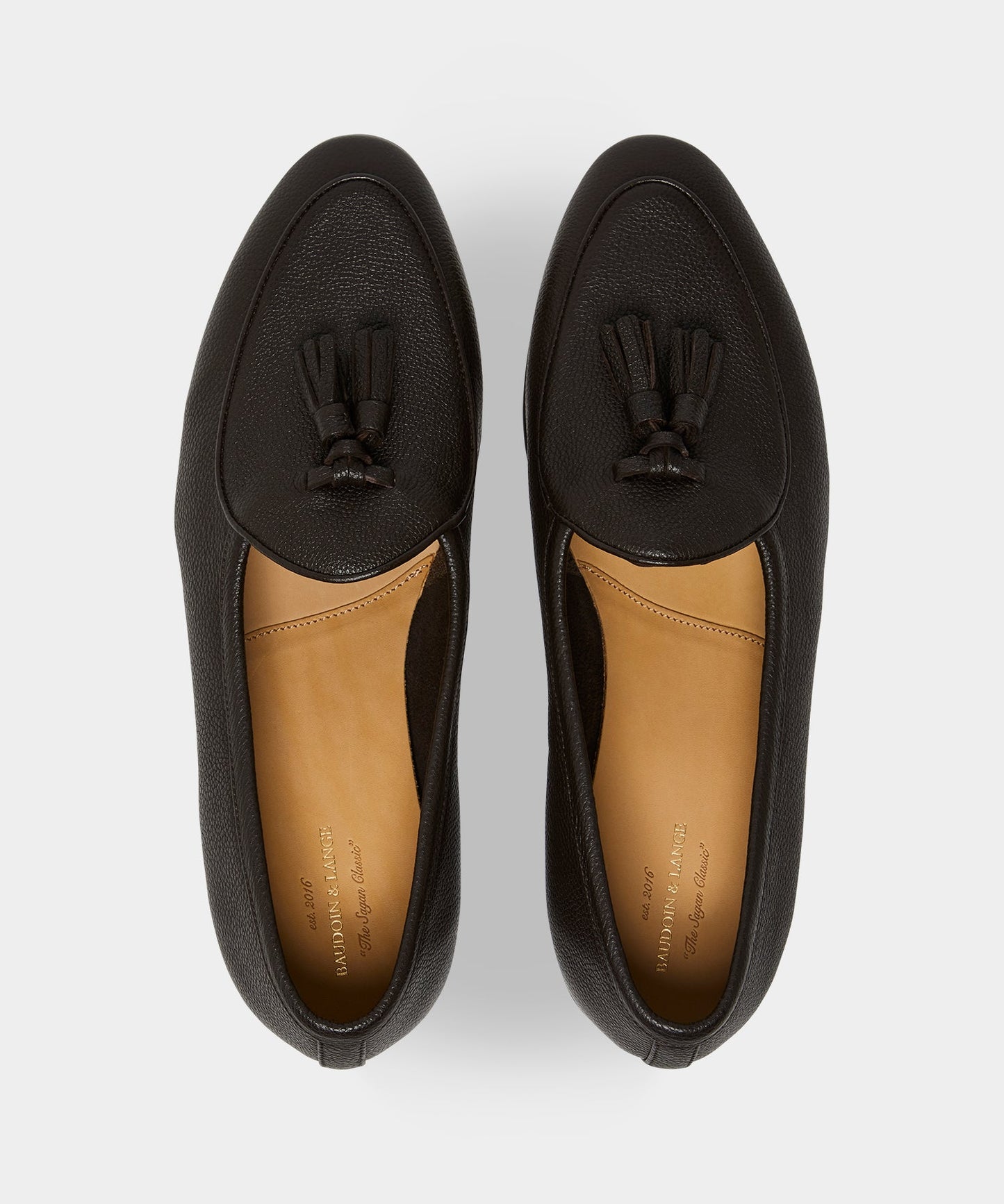 Todd Snyder Baudoin & Lange Sagan Tassel Loafer Dark Brown