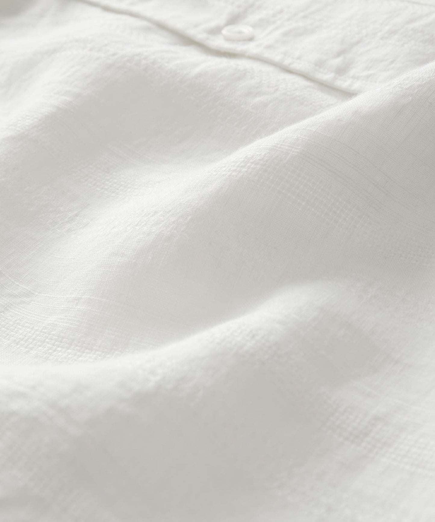 Todd Snyder Cropped Linen Camp Collar Shirt in White White