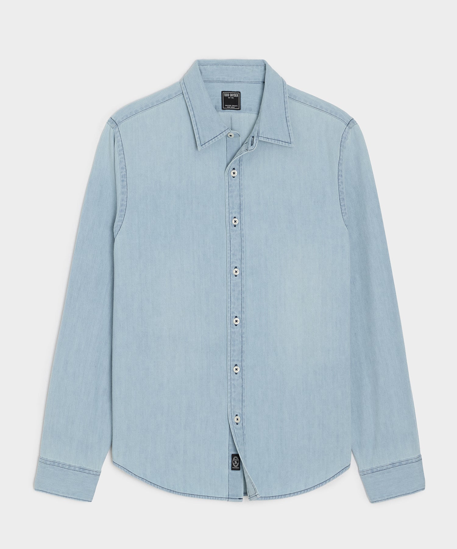 Todd Snyder Denim Point Collar Shirt in Indigo Indigo