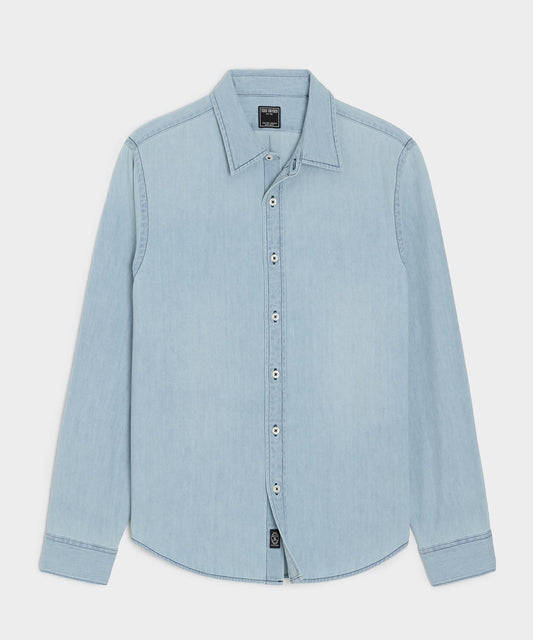 Todd Snyder Denim Point Collar Shirt in Indigo Indigo