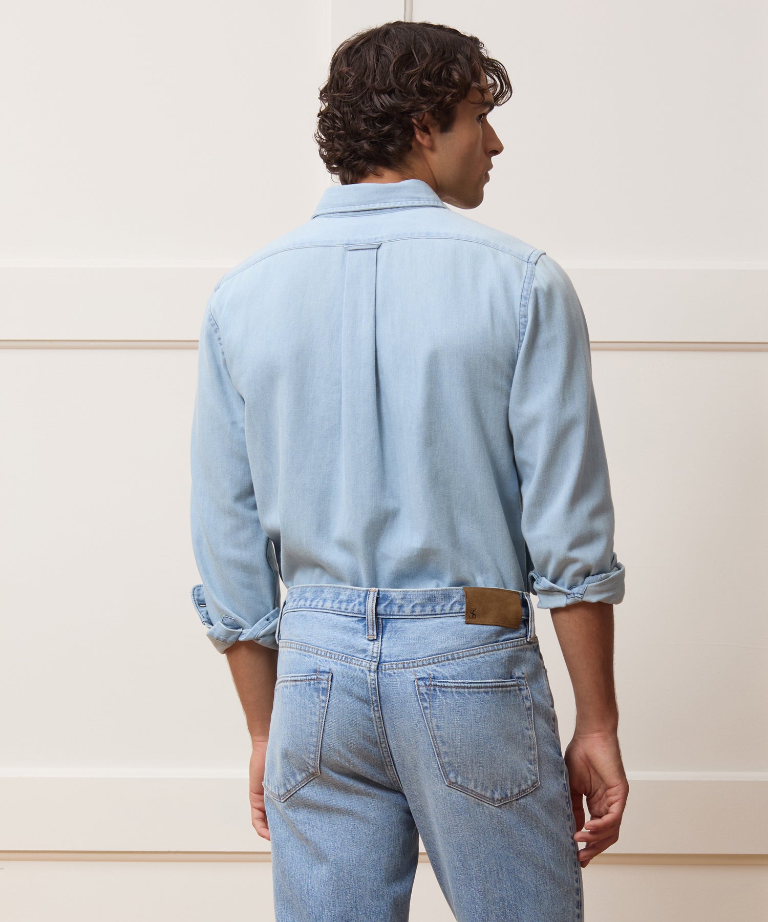 Todd Snyder Denim Point Collar Shirt in Indigo Indigo