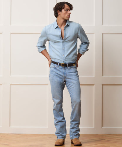 Todd Snyder Denim Point Collar Shirt in Indigo Indigo