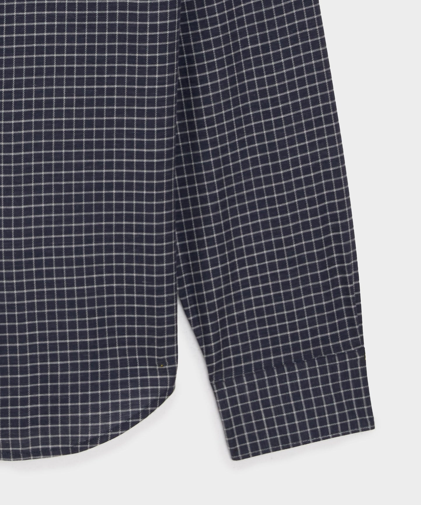 Todd Snyder Portuguese Cotton-Cashmere Sport Shirt in Navy Windowpane Navy