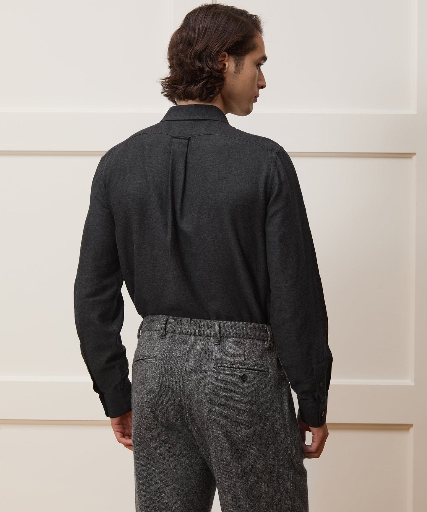 Todd Snyder Portuguese Cotton-Cashmere Sport Shirt in Black Black