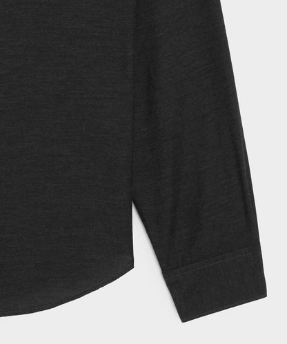 Todd Snyder Portuguese Cotton-Cashmere Sport Shirt in Black Black