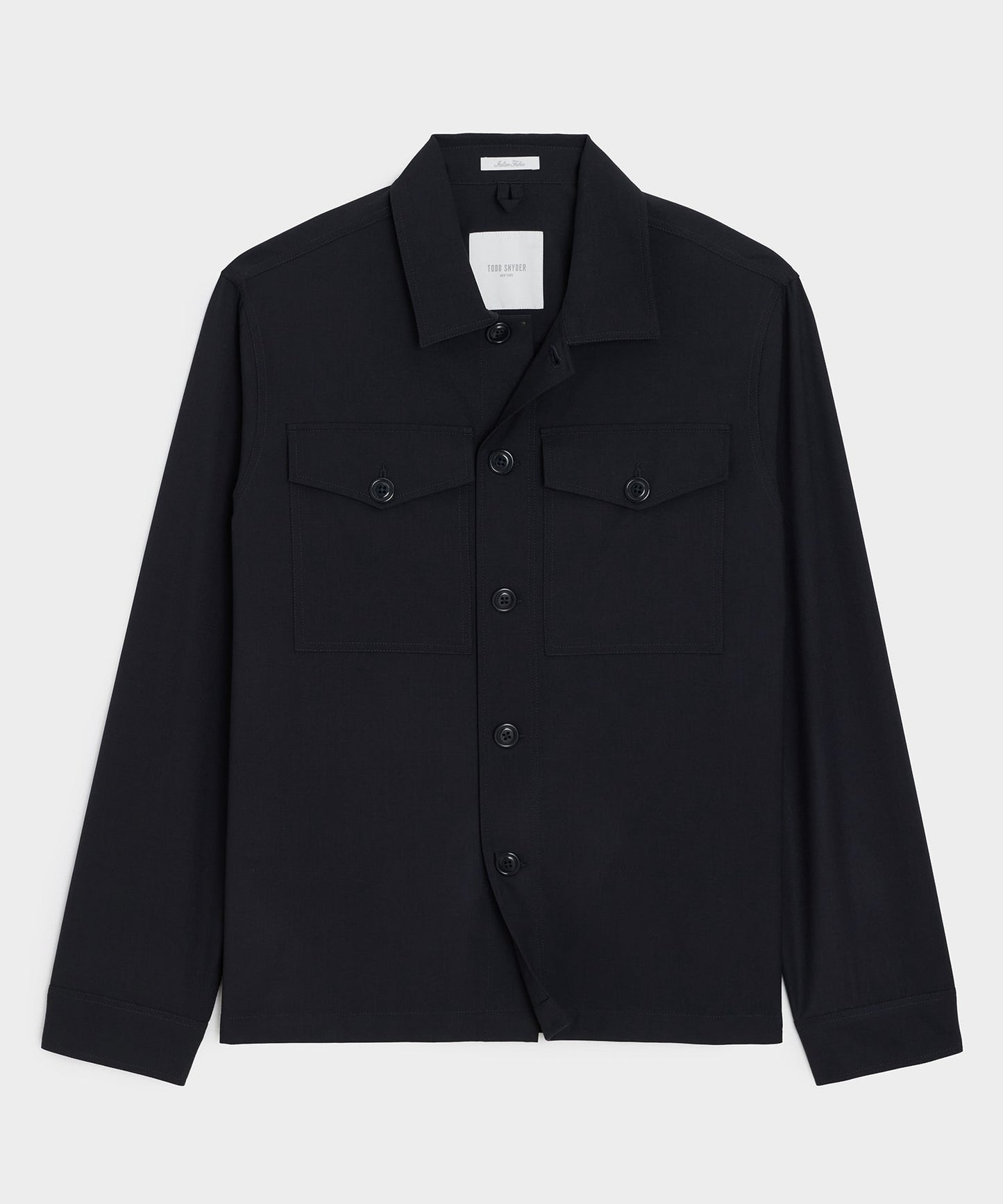 Todd Snyder Italian Cavalry Twill Utility Shirt in Navy Navy