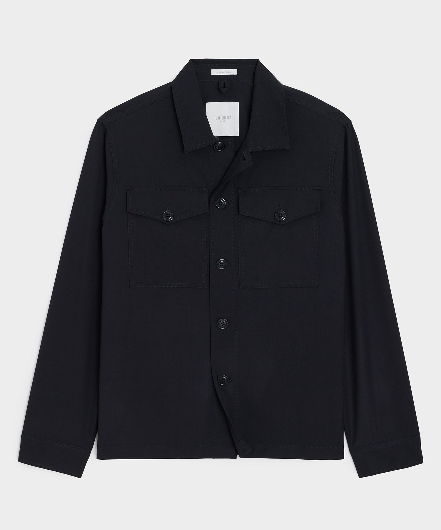 Todd Snyder Italian Cavalry Twill Utility Shirt in Navy Navy