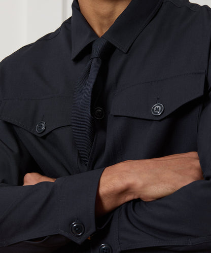 Todd Snyder Italian Cavalry Twill Utility Shirt in Navy Navy