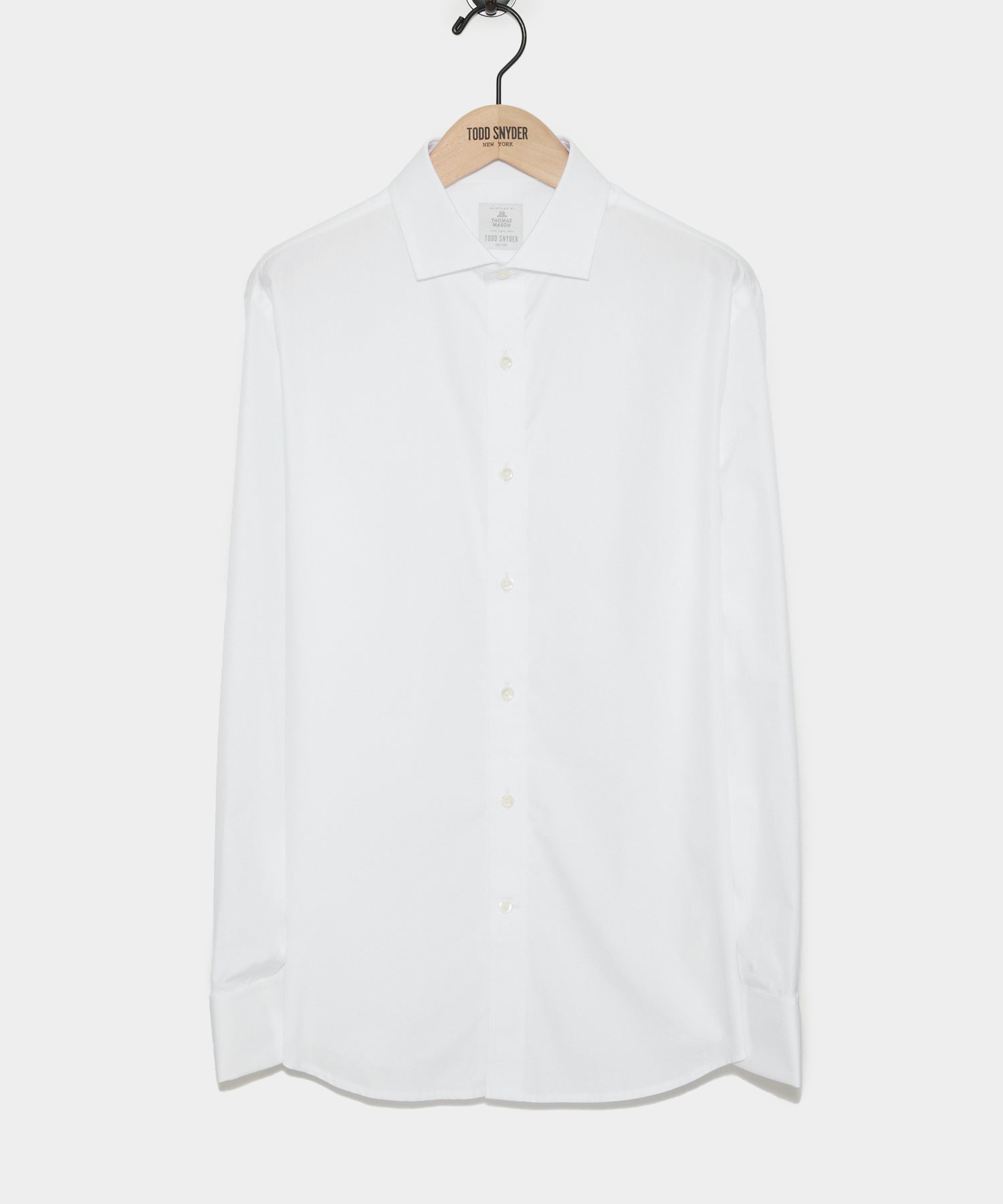 Todd Snyder Slim Fit Plain Front Tuxedo Dress Shirt in White White