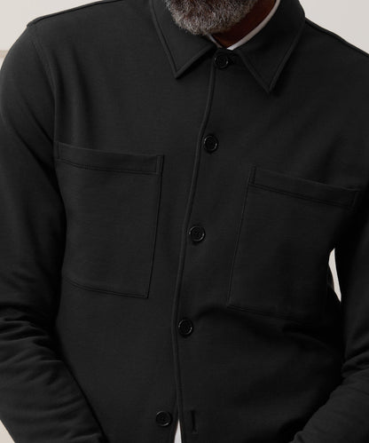 Todd Snyder Travel Terry Shirt in Black Black