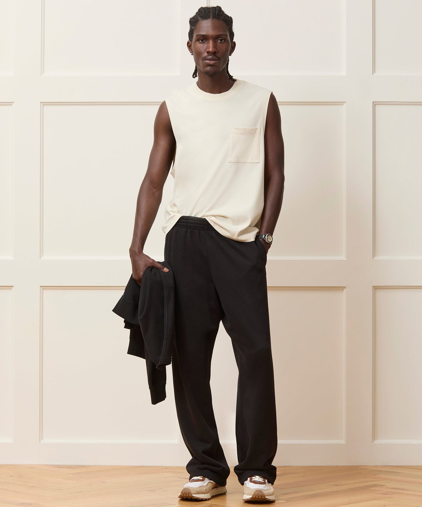 Todd Snyder Soho Sweatpant in Pitch Black Pitch Black