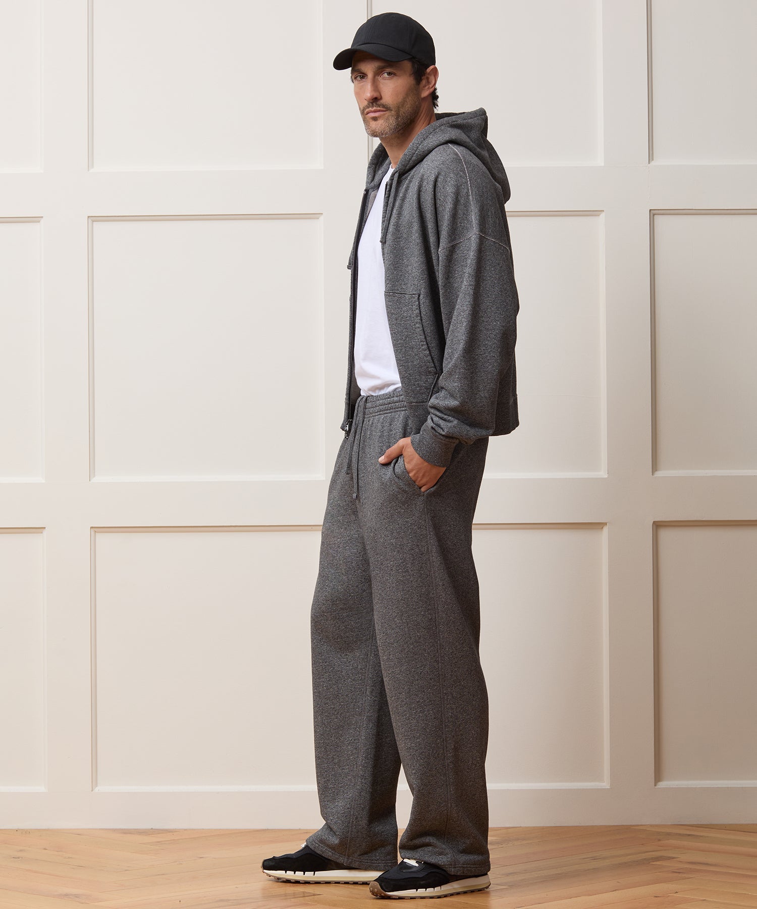Todd Snyder Soho Sweatpant in Salt And Pepper Salt And Pepper