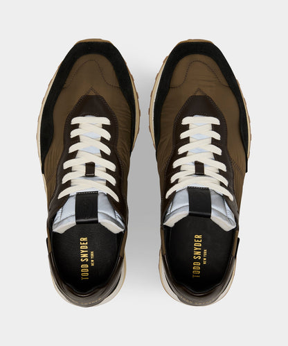 Todd Snyder Todd Snyder Porto Trainer in Olive Olive